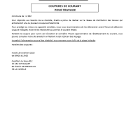 Coupure électricité