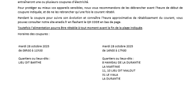 Coupure électricité